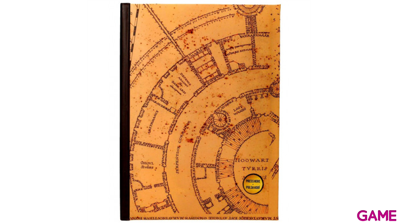 Libreta con Luz Harry Potter: Mapa del Merodeador-0