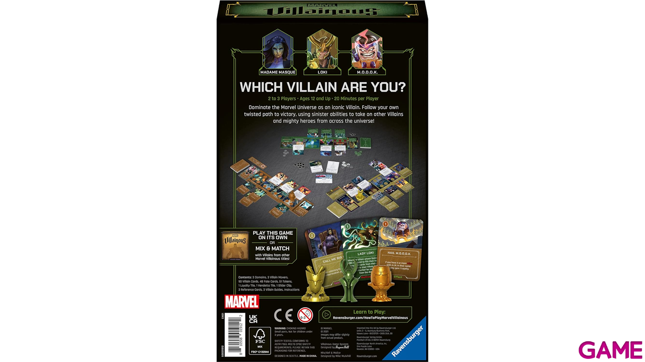 Expansión Villainous Marvel: Mischief & Malice-1