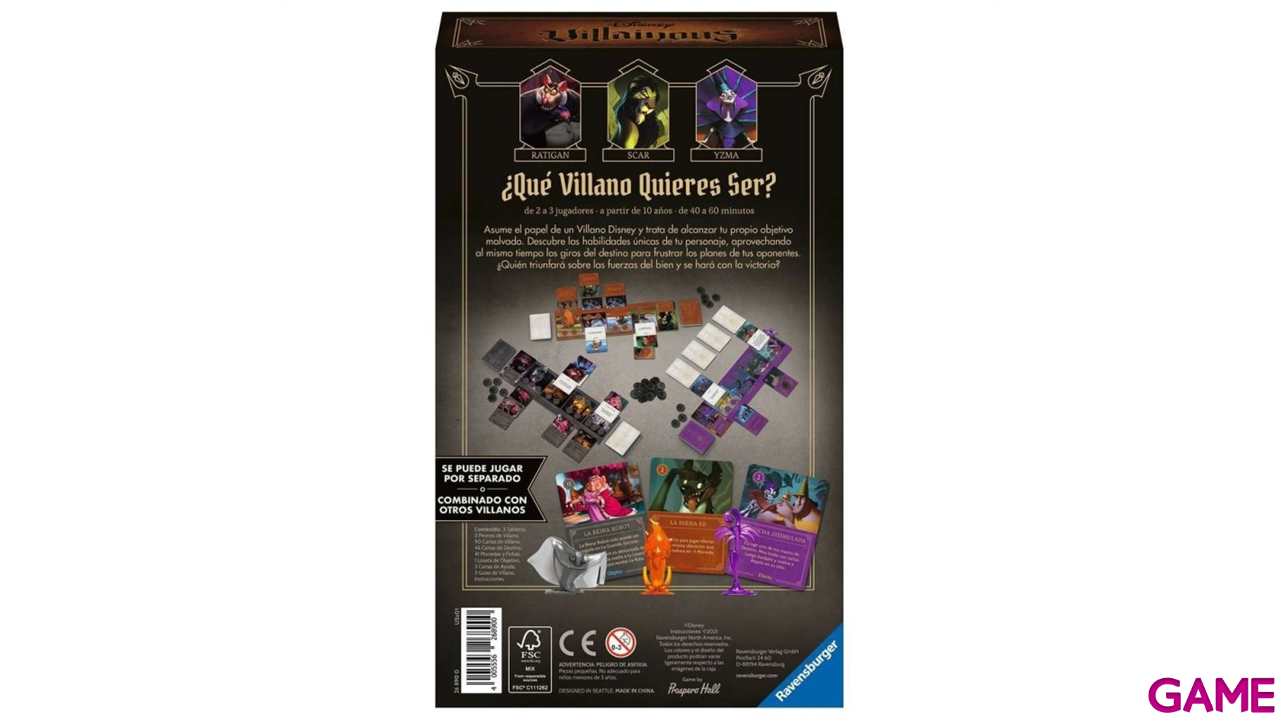 Expansión Villainous Disney: Evil Comes Prepared-1