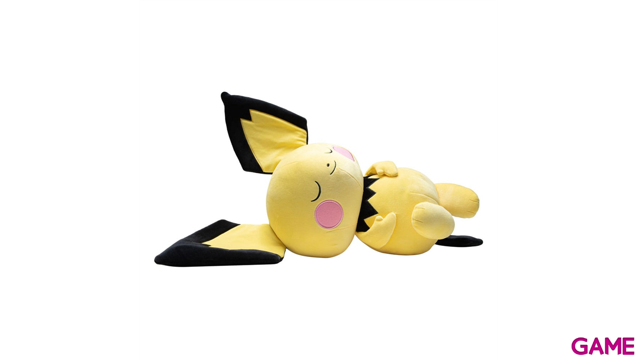 Peluche Pokemon: Pichu Dormido de 46 cm-0
