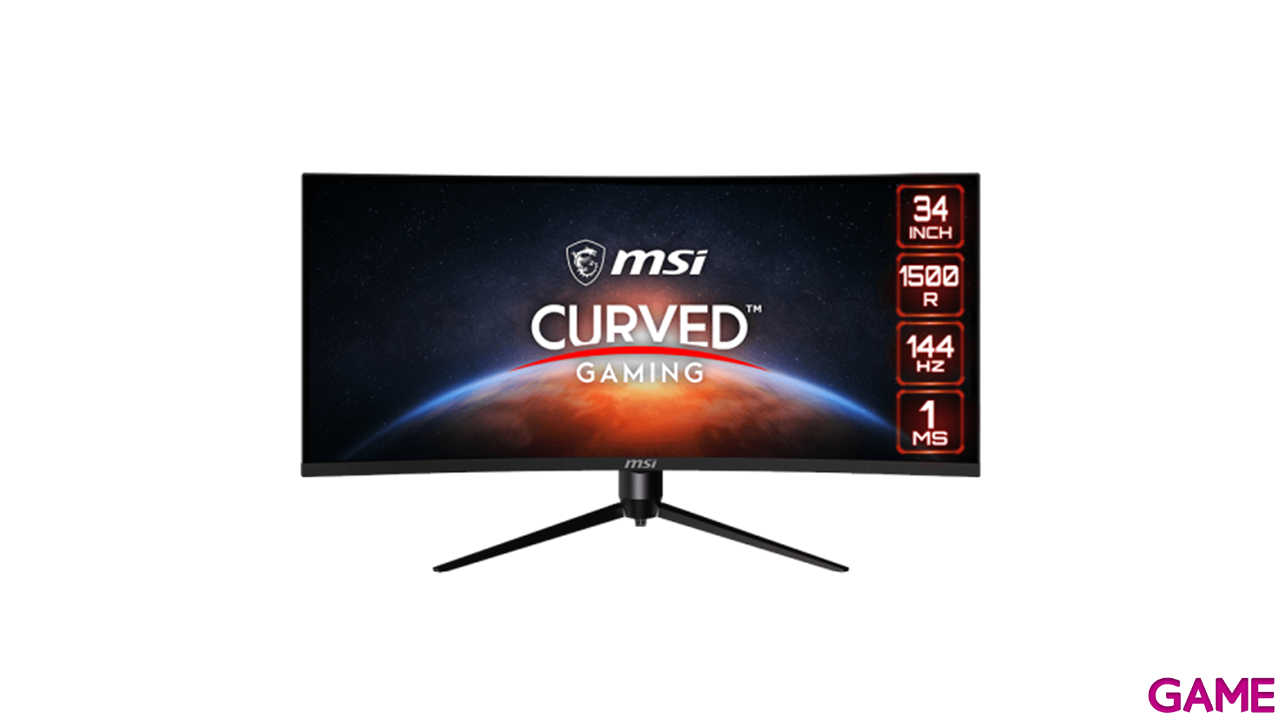 MSI MAG 345CQR 34´´ - VA - 2K QHD - 180Hz - Ultra Wide - Curvo - Monitor Gaming-1