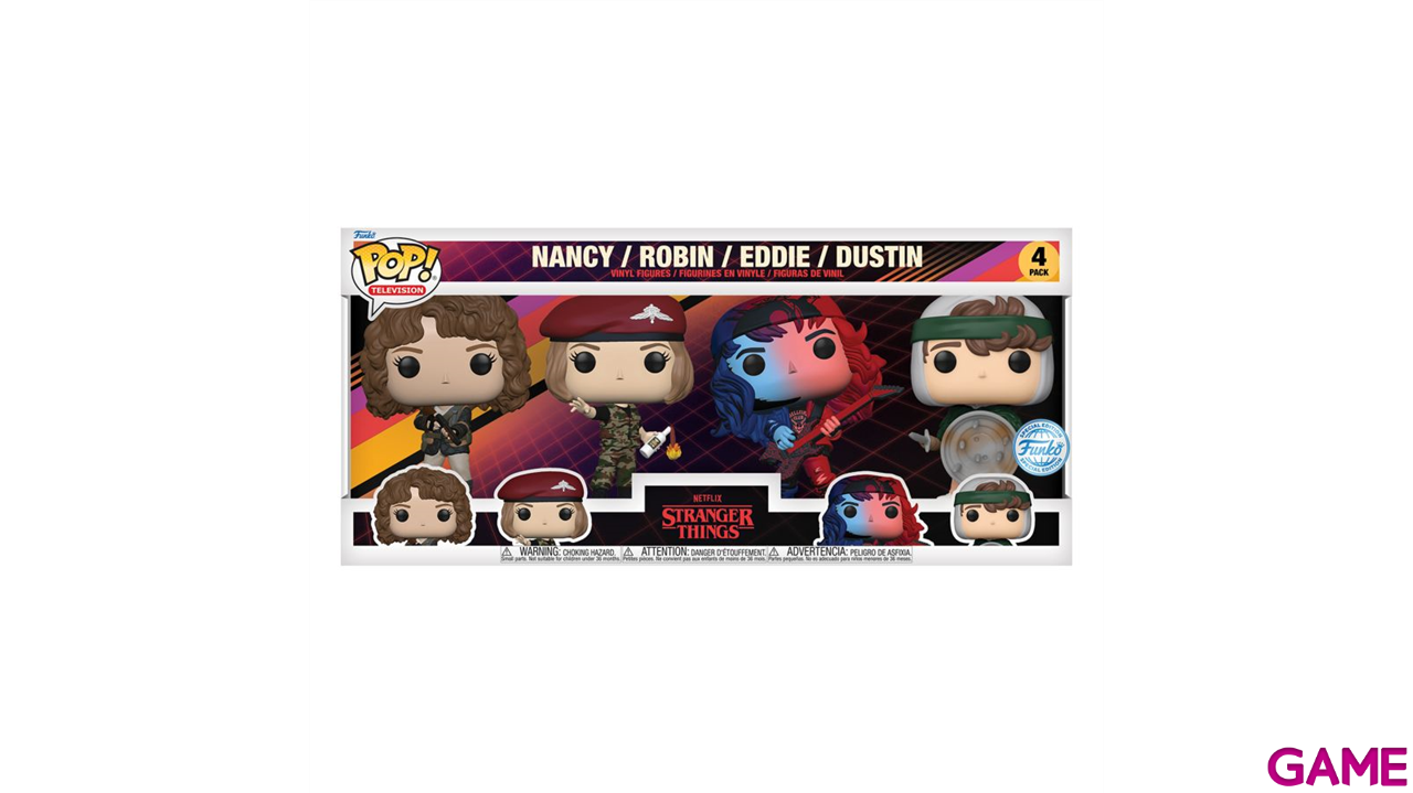 Pack de 4 Figuras Pop Stranger Things-0
