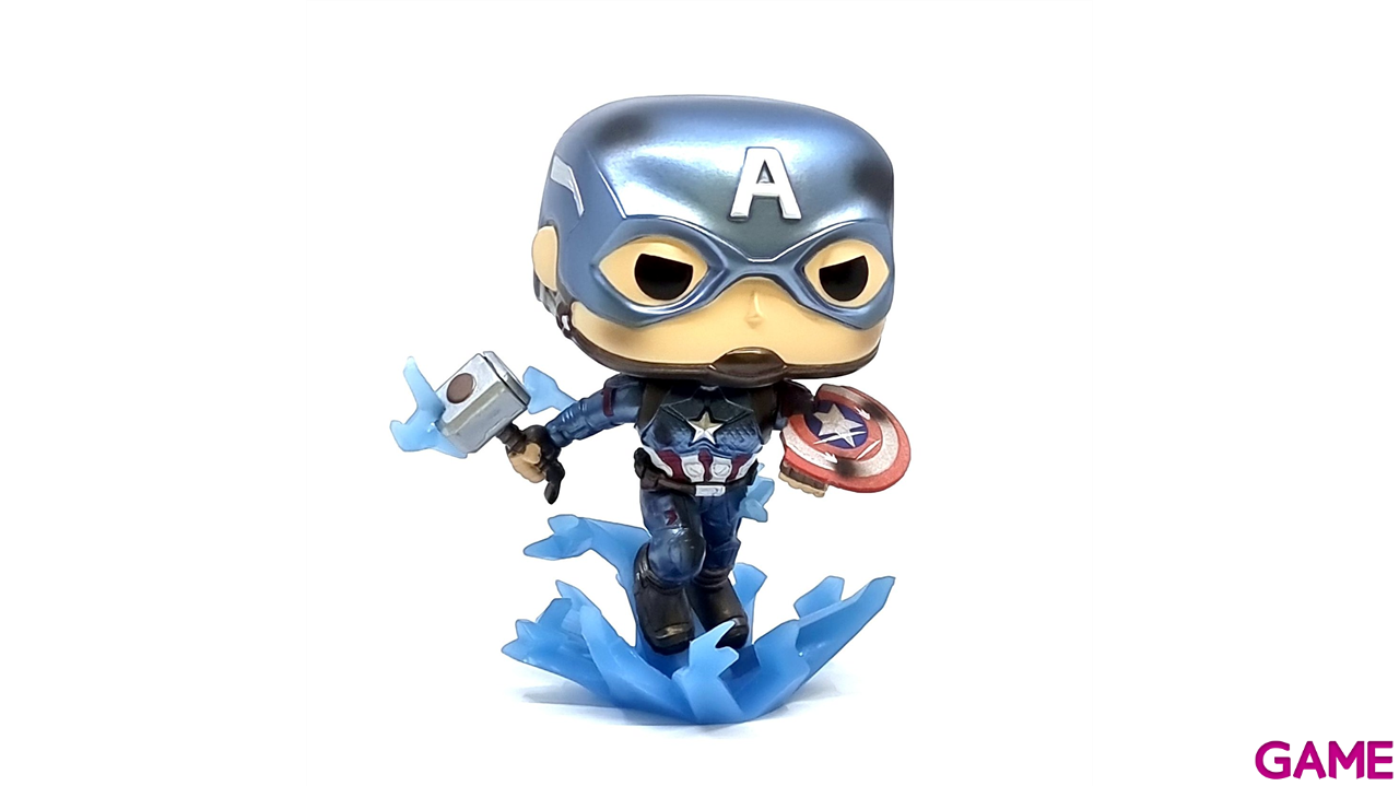 Figura Pop Marvel Endgame: Capitán con Martillo Ed. Especial-0