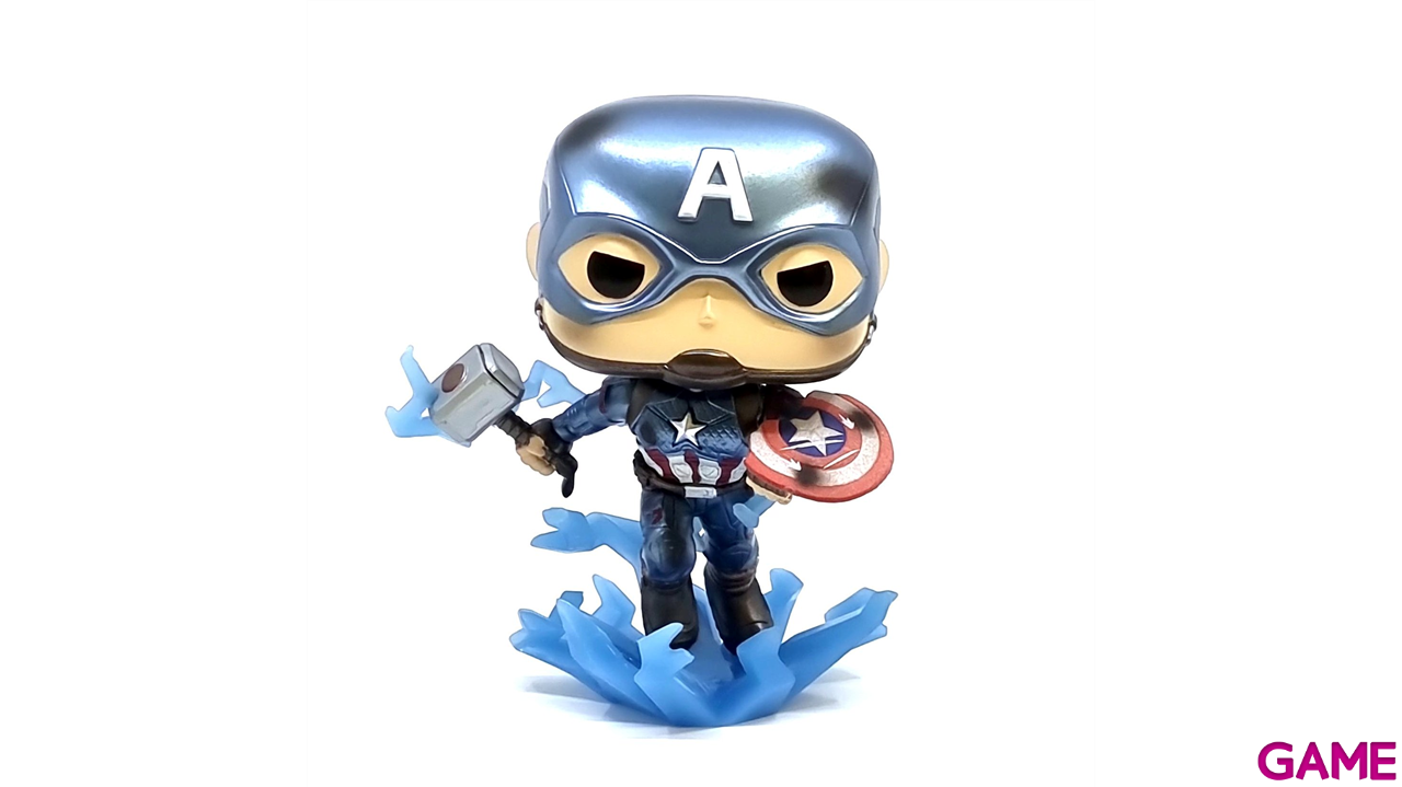 Figura Pop Marvel Endgame: Capitán con Martillo Ed. Especial-3