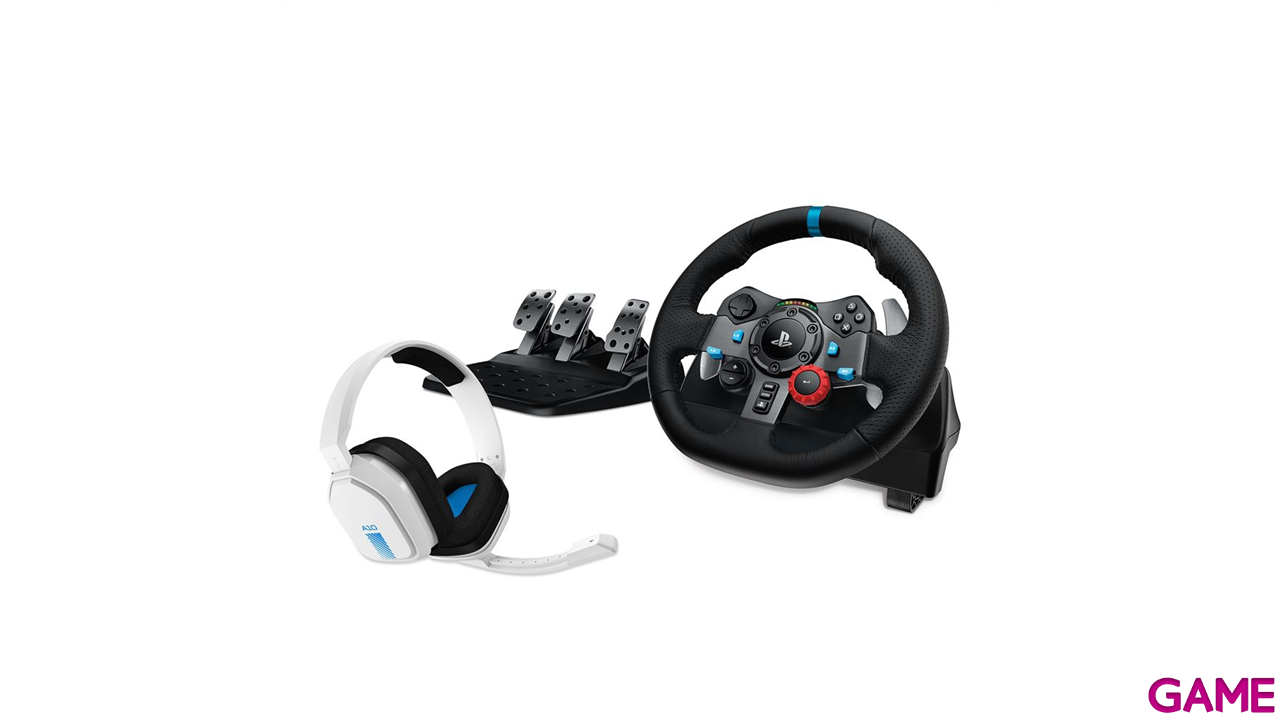 Volante Logitech G29 Driving Force PS5-PS4-PS3-PC -Licencia oficial- (+Auriculares A10)-1