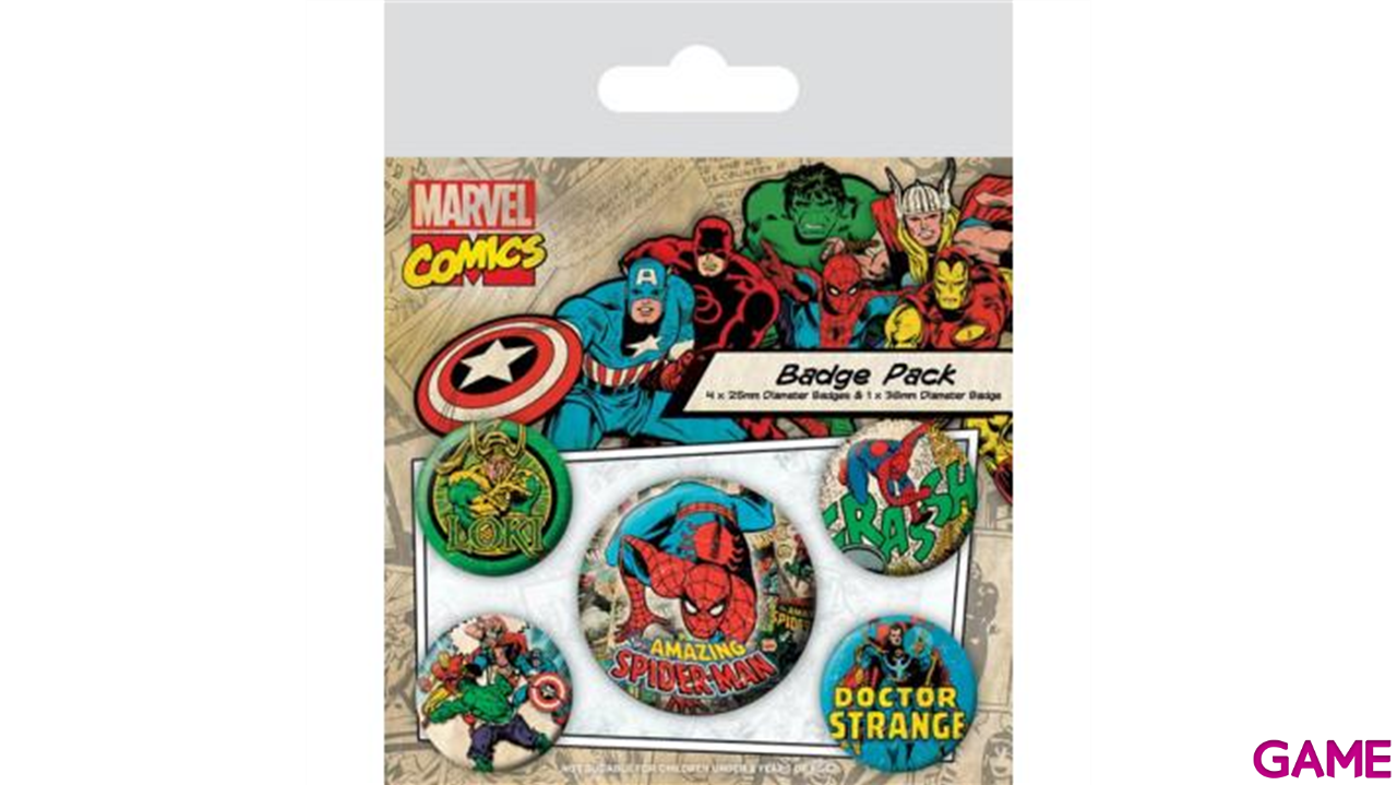Pack de Chapas Marvel: Spider-Man-0