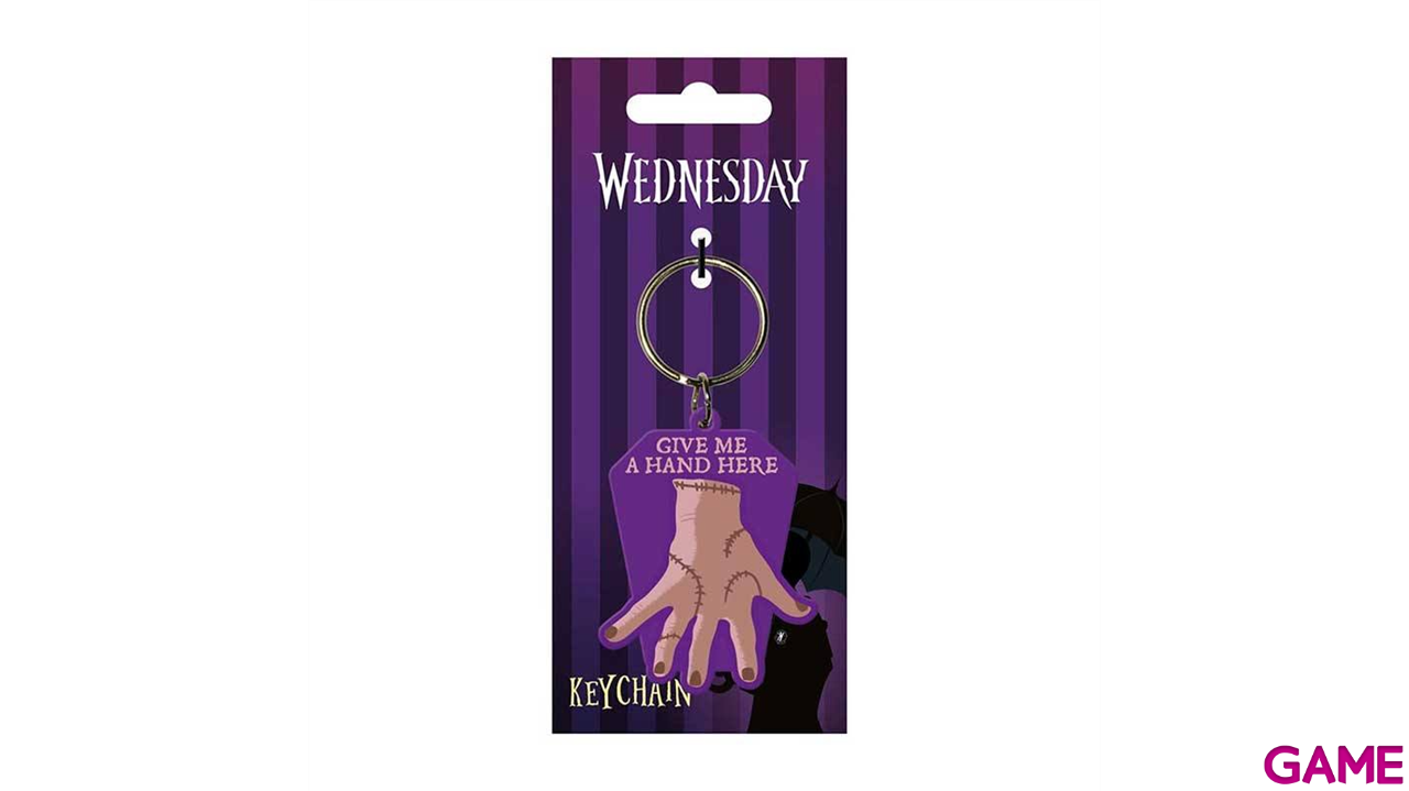 Llavero de Goma Wednesday: Give me a Hand-1