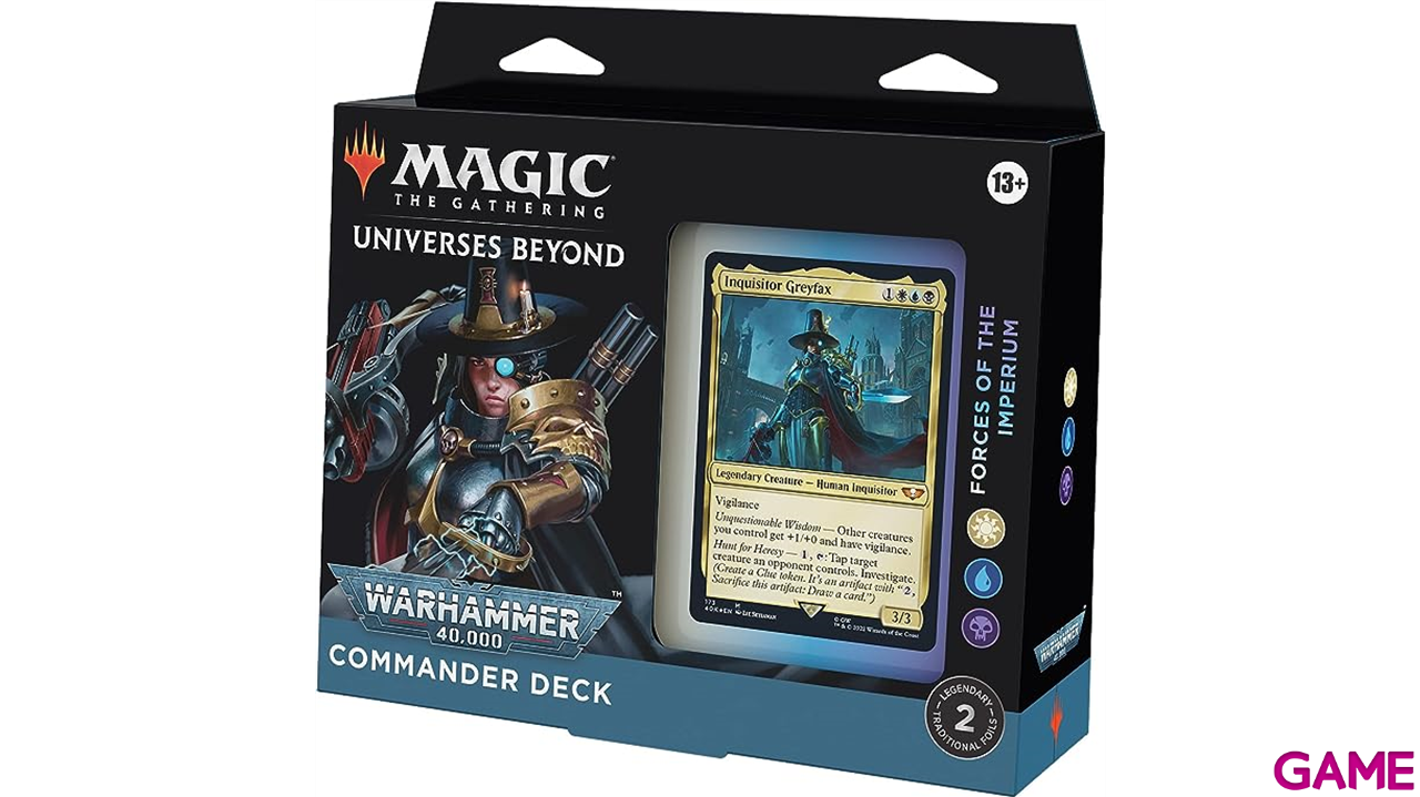 Mazo Commander Magic the Gathering  Warhammer 40.000: Fuerzas del Imperium Inglés-0