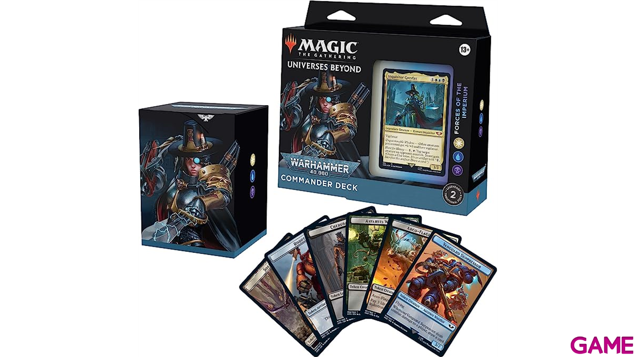Mazo Commander Magic the Gathering  Warhammer 40.000: Fuerzas del Imperium Inglés-1