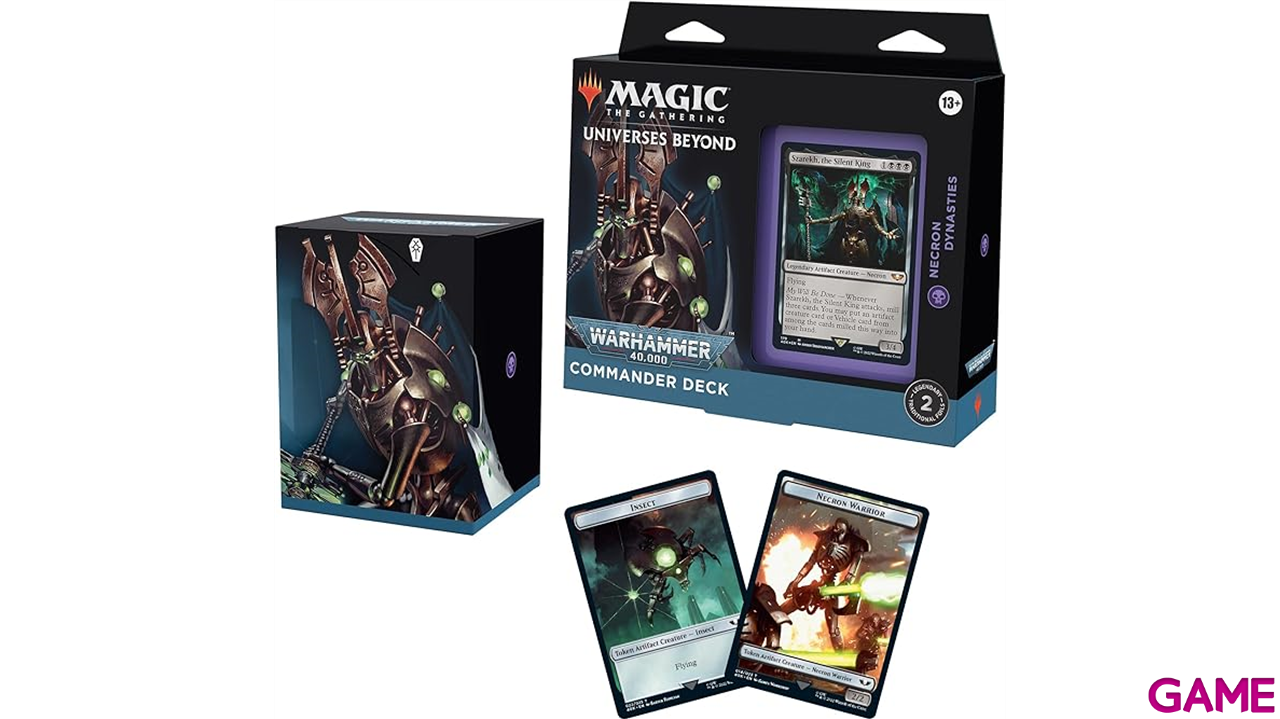 Mazo Commander Magic the Gathering  Warhammer 40.000: Dinastías Necronas Inglés-0