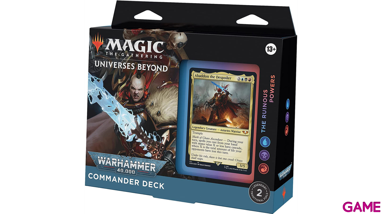 Mazo Commander Magic the Gathering  Warhammer 40.000: Los Poderes Ruinosos Inglés-0