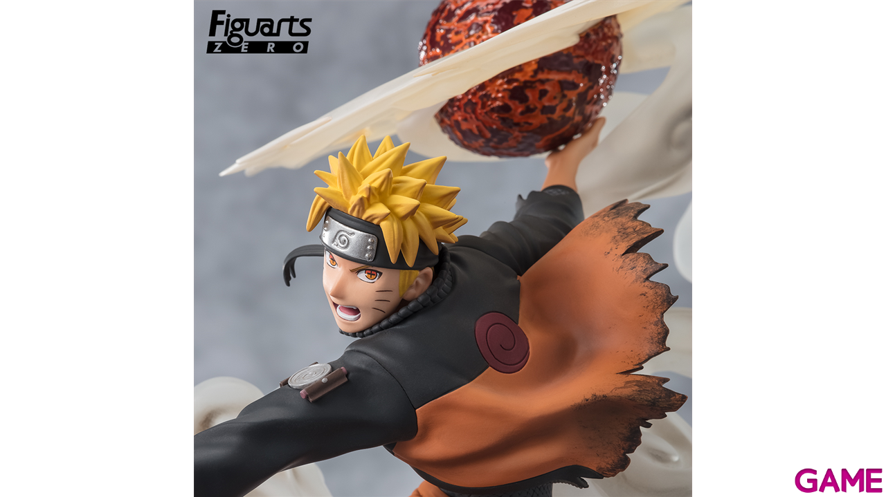 Figura Figuarts Zero Naruto Shippuden: Naruto Uzumaki Sage Arts Lava Release Rasenshuriken 24cm-10