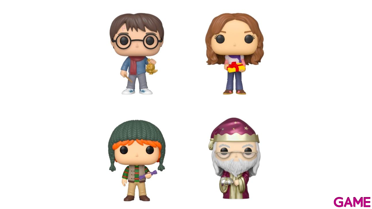 Pack de 4 Figuras Pop Harry Potter: Holiday-1