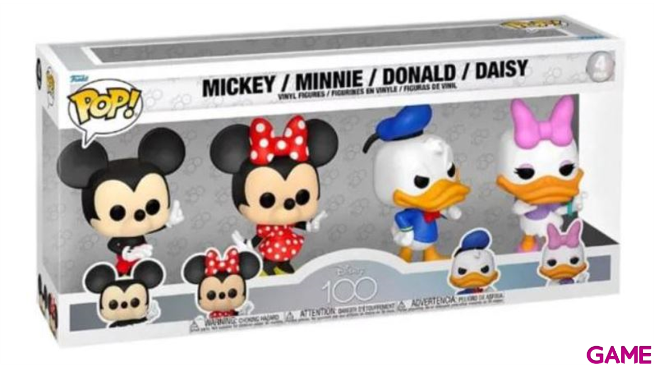 Pack de 4 Figuras Pop Disney: Classics D100-0