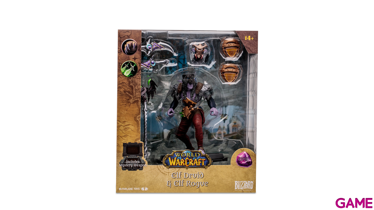 Figura McFarlane World of Warcraft: Elfa de la Noche Épica 15cm-18
