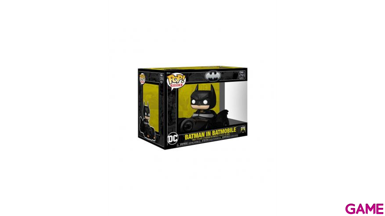 Figura Pop DC Batman 85th: Batman con Batmóvil-1