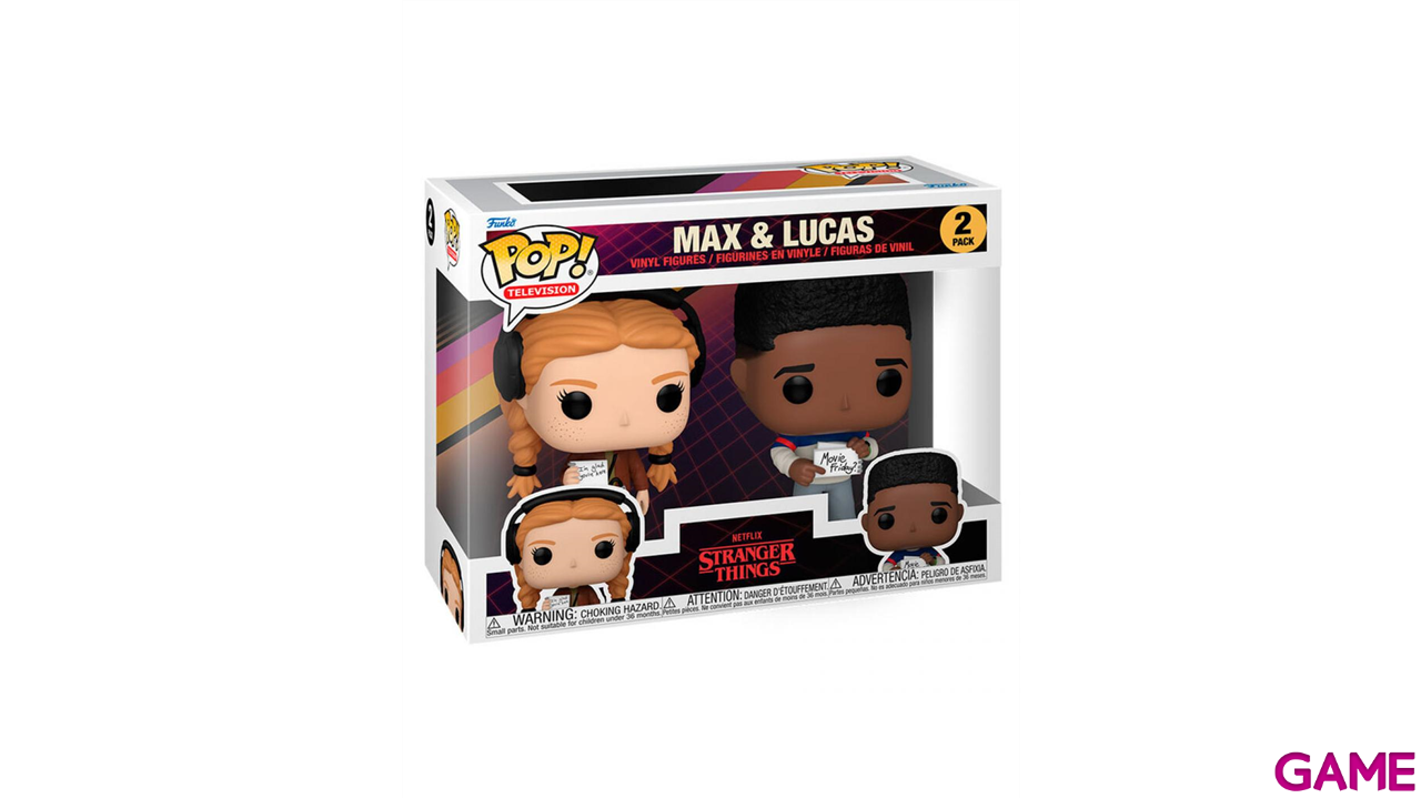 Pack de 2 Figuras Pop Stranger Things S4: Max y Lucas-1