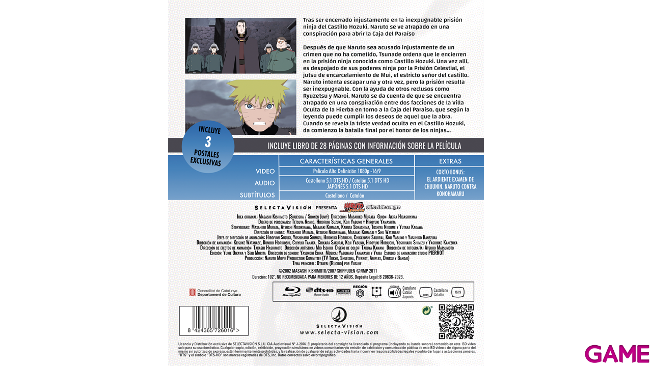 Naruto Shippuden Película 5 Cárcel de Sangre + Corto-0