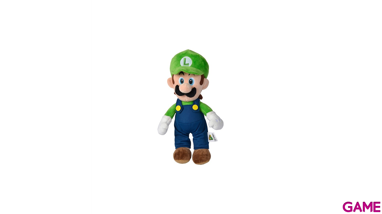 Peluche Luigi Super Mario Bros 30cm-0