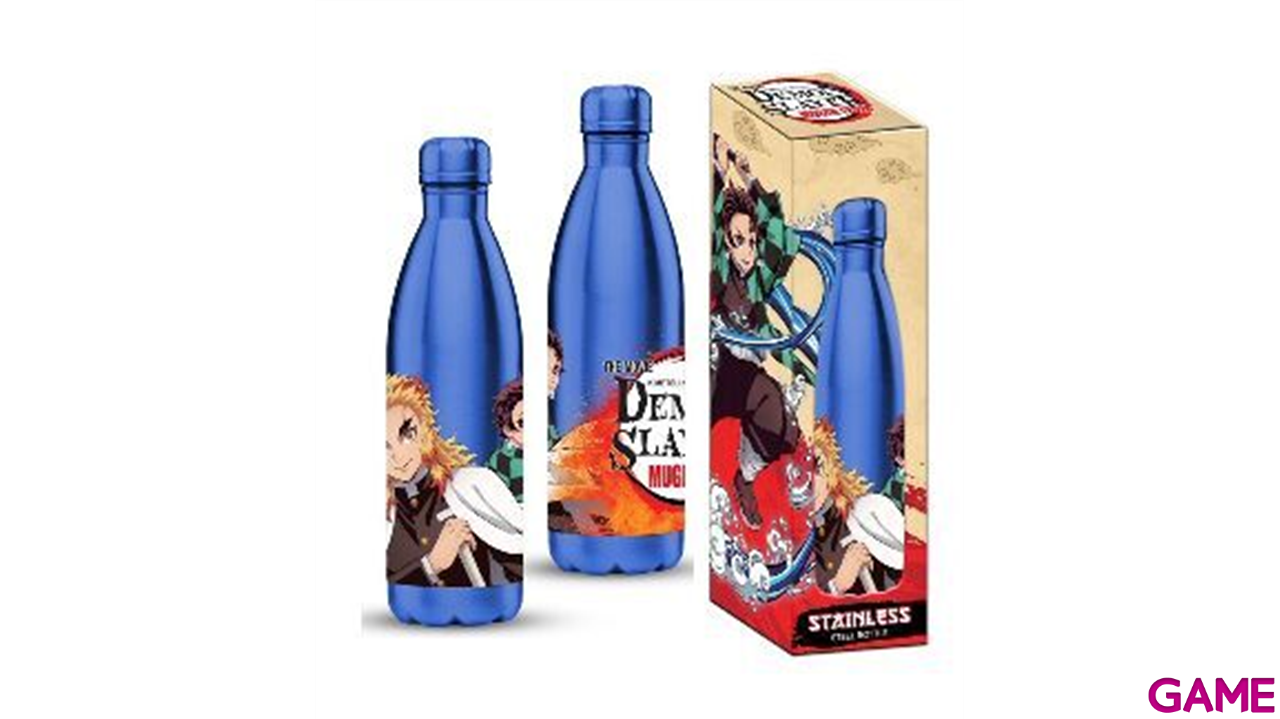 Botella de Acero Premium Demon Slayer: Tanjiro & Pilar Llama 500ml-0