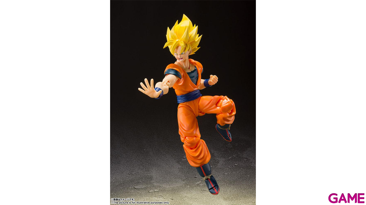 Figura Dragon Ball Z: Son Goku Super Saiyan Full Power de 14 cm-2