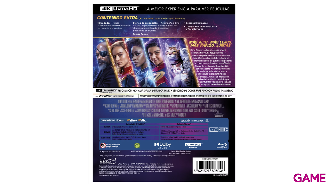 The Marvels 4K + BD Edición Steelbook-1