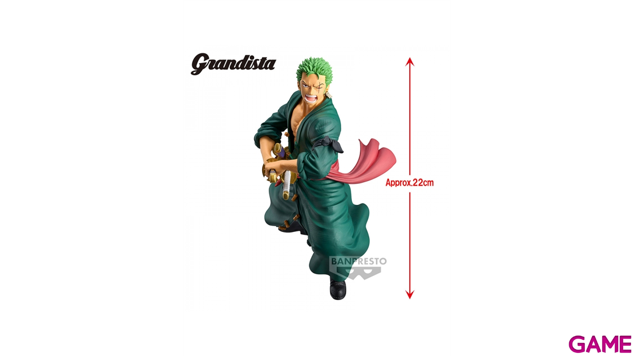 Figura Banpresto One Piece Grandista: Roronoa Zoro-2