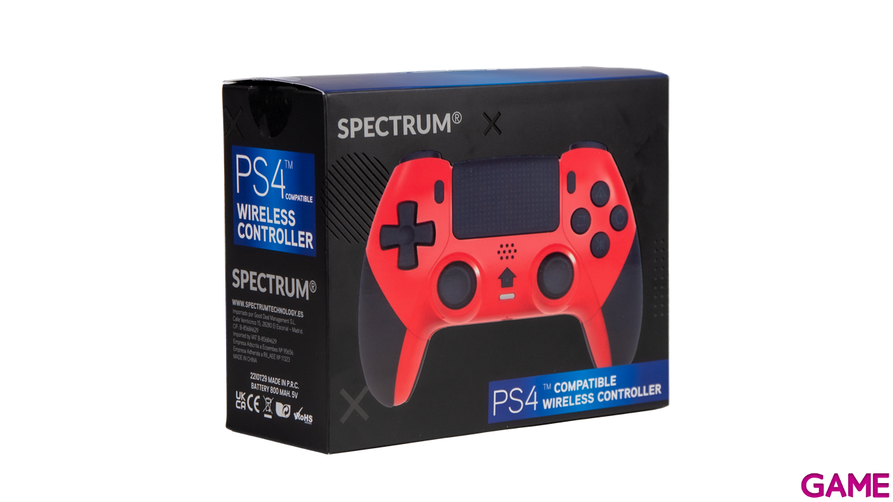 Controller Bluetooth Spectrum Rojo-0