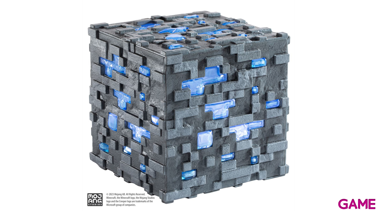 Lampara Replica Minecraft Cubo de Diamante de 10 cm-1