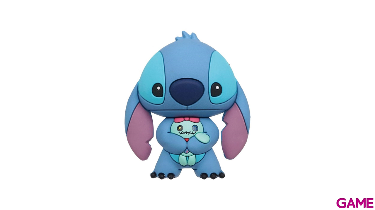 Imán 3d Lilo y Stitch: Stitch con Scrump-0