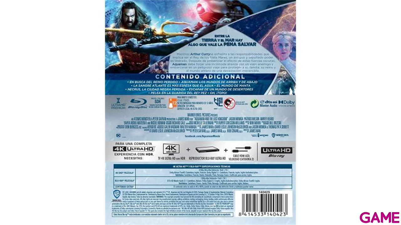 Aquaman y el Reino Perdido 4K + BD-0