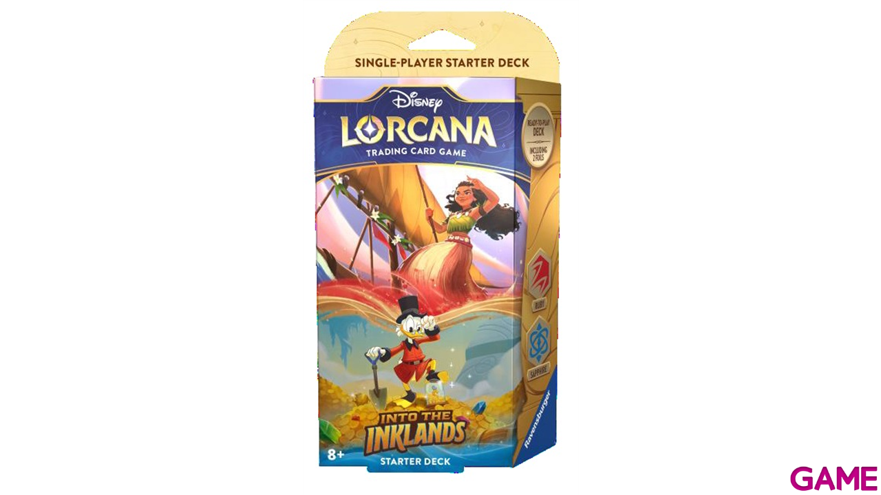 Disney Lorcana: Into the Inklands Mazo Rubí y Zafiro Inglés-0