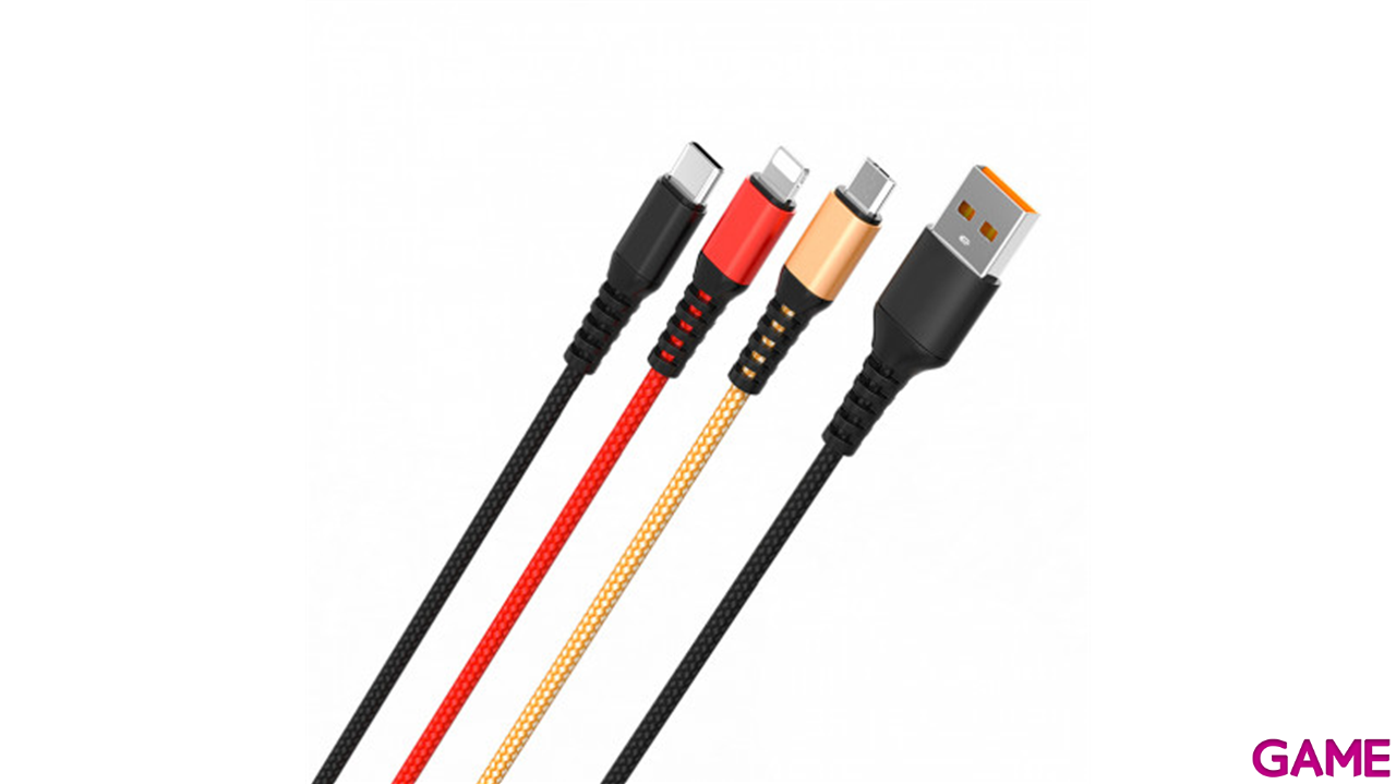 Cable Stima 3en1 (USB-A a USB-C, Micro y Lightning) 2.4A-0