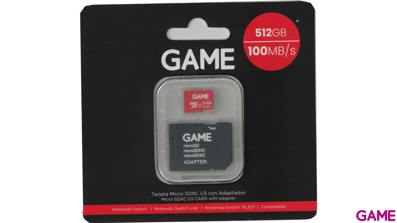 Memoria GAME 512GB microSDXC U3-0