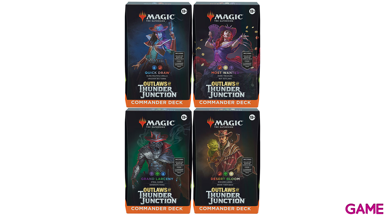 Mazo Commander Magic the Gathering: Forajidos del Cruce de Truenos Inglés-0