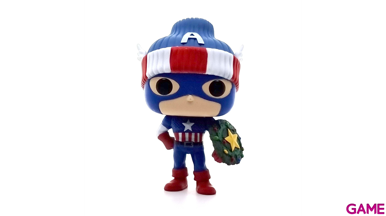 Figura Pop Marvel Holidays: Capitán América-2