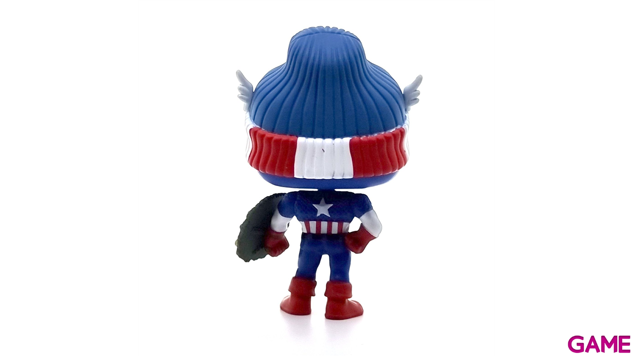 Figura Pop Marvel Holidays: Capitán América-5
