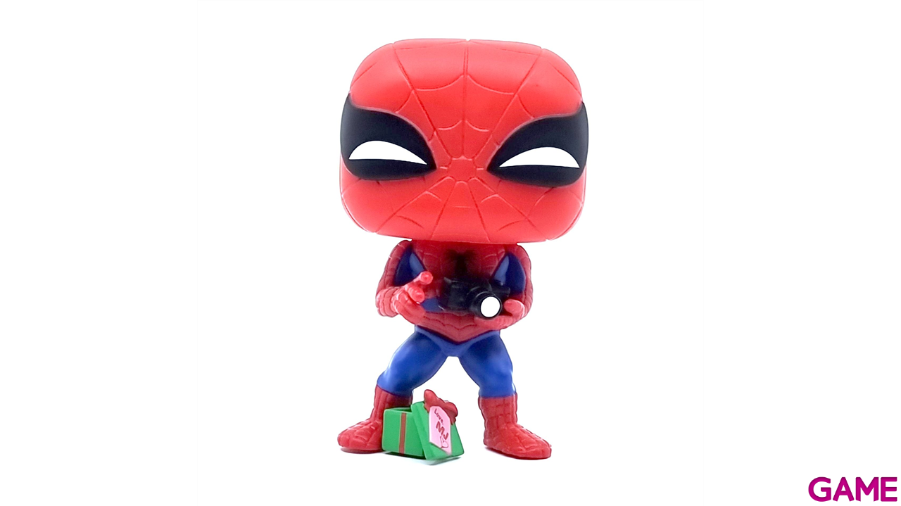 Figura Pop Marvel Holidays: Spider-Man con Regalo-4