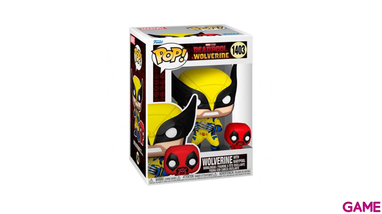 Figura Pop Deadpool 3 Wolverine With Babypool-1