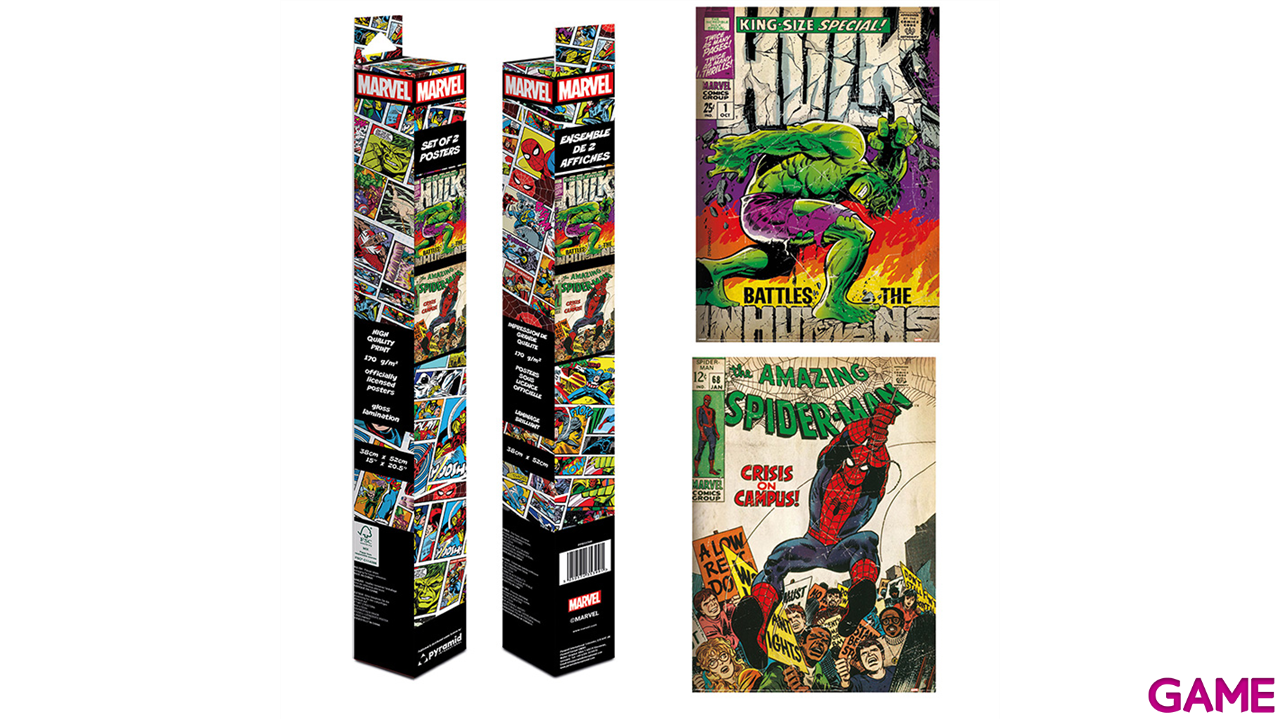 Caja con 2 Pósters Marvel: Comic Covers-0