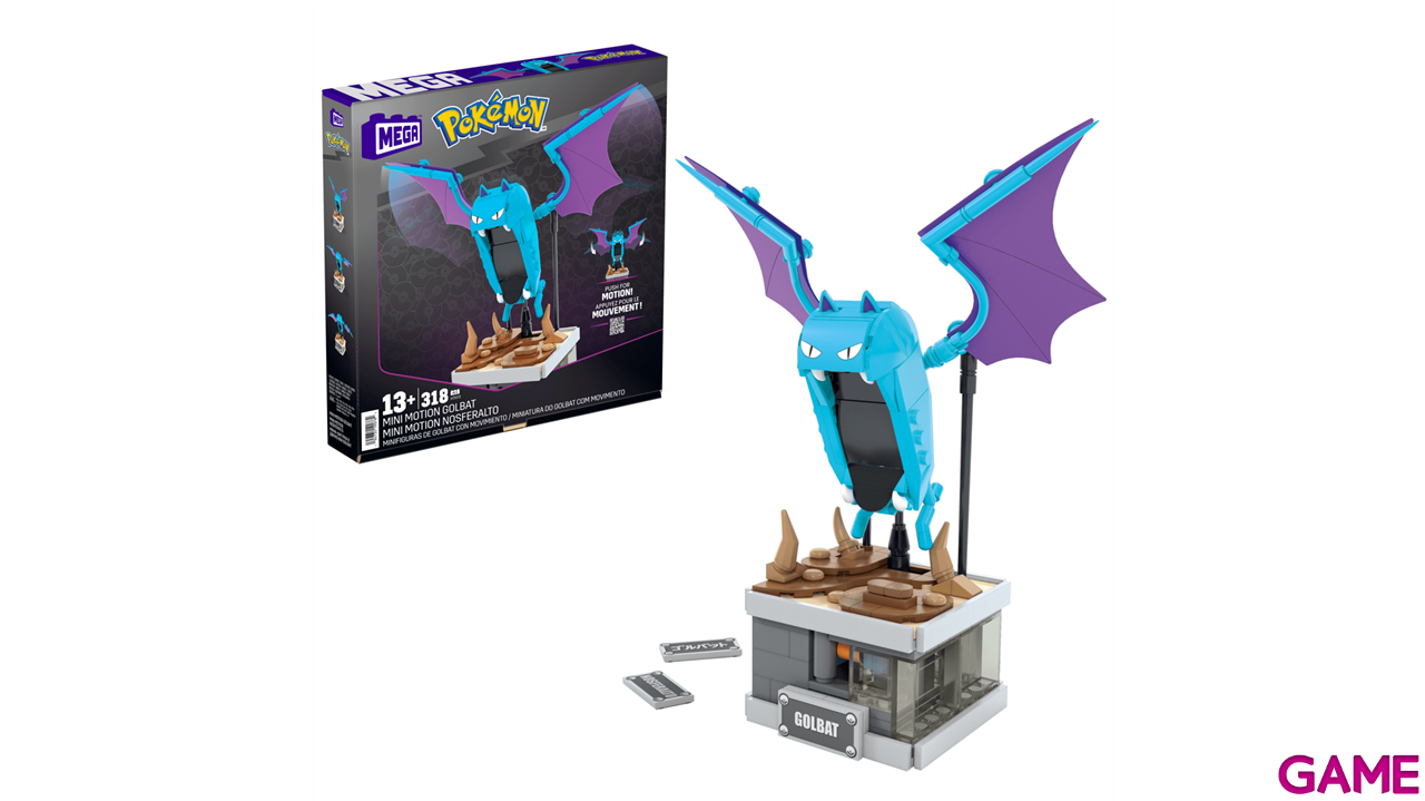 MEGA Pokémon Golbat Mini en Movimiento-3