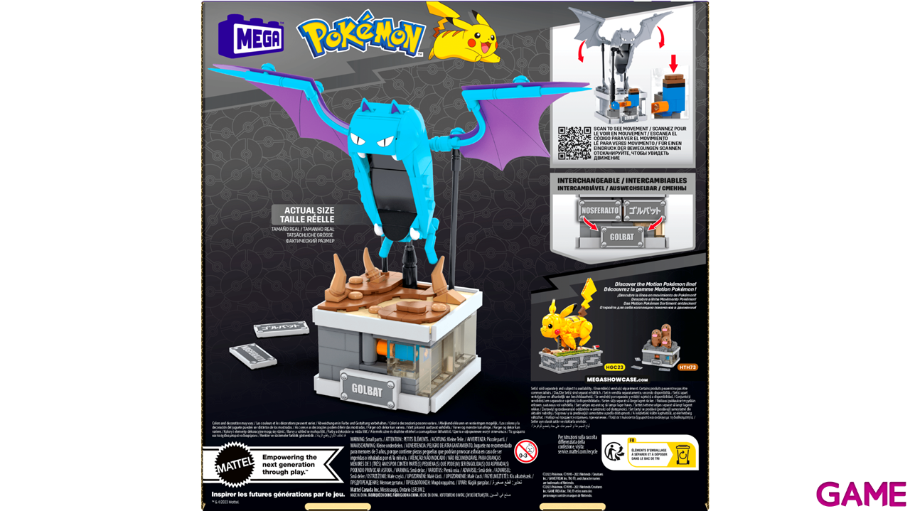 MEGA Pokémon Golbat Mini en Movimiento-4