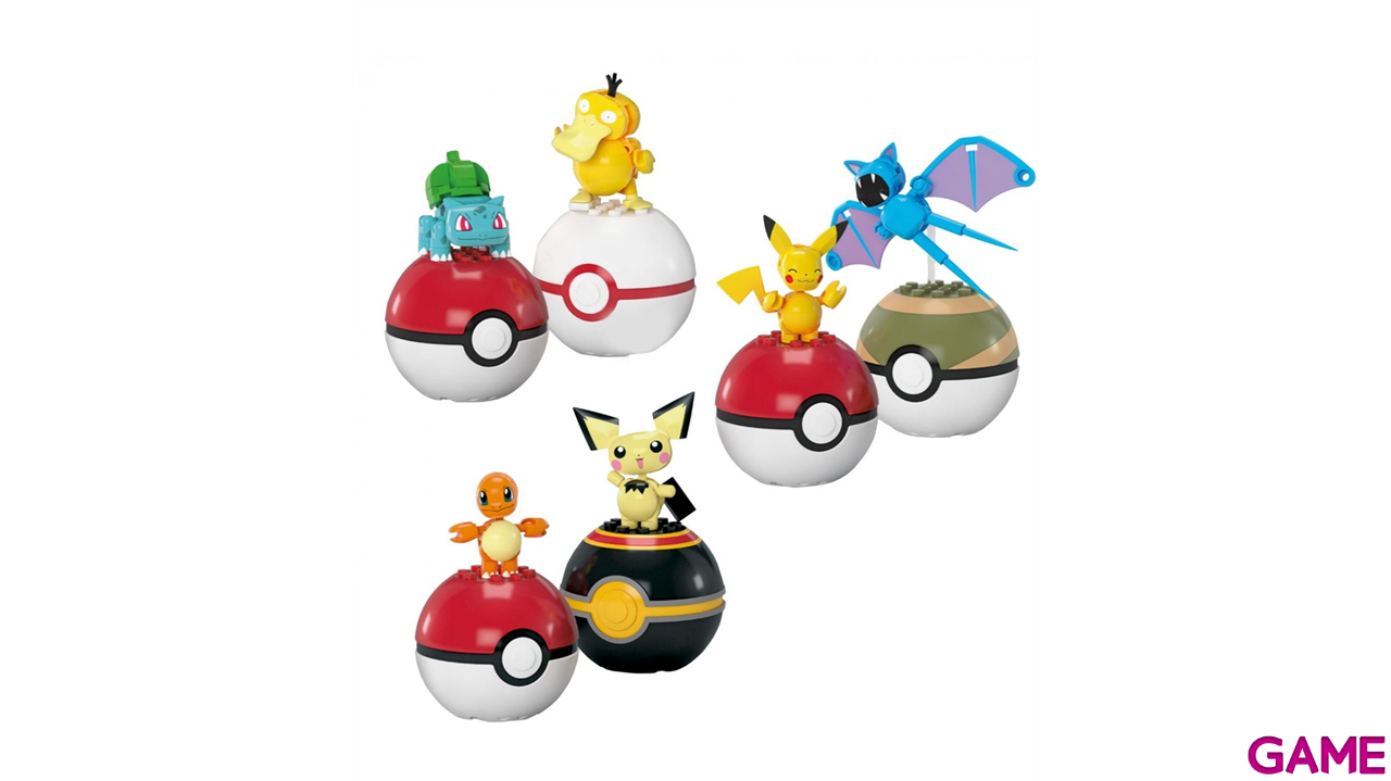 MEGA Construx Pokémon Pack 2 Pokeballs Surtidas-2