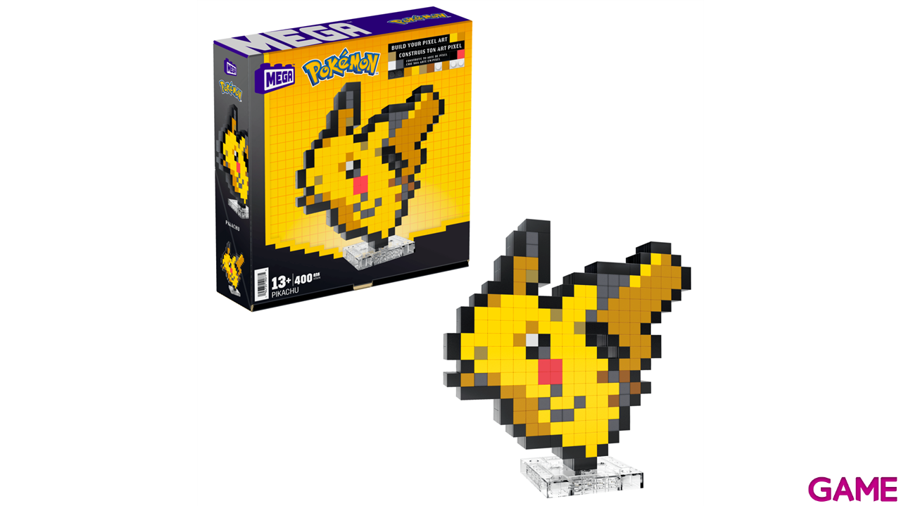 MEGA Pokémon Bloques de Construcción Pixel Art Pikachu-0