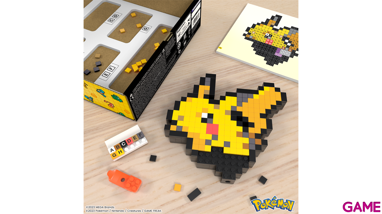 MEGA Pokémon Bloques de Construcción Pixel Art Pikachu-1