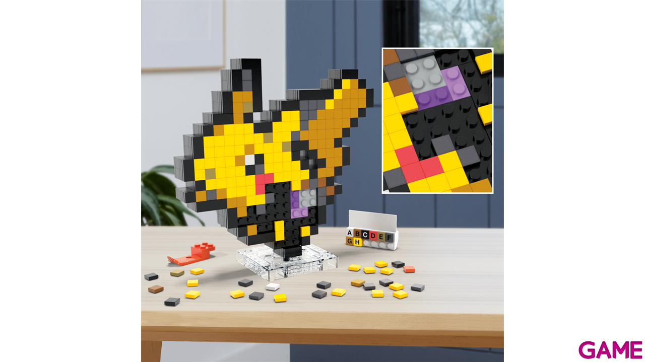 MEGA Pokémon Bloques de Construcción Pixel Art Pikachu-4