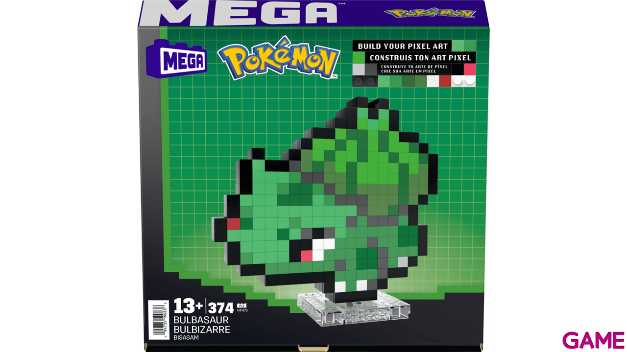 MEGA Pokémon Bloques de Construcción Pixel Art Bulbasaur-0