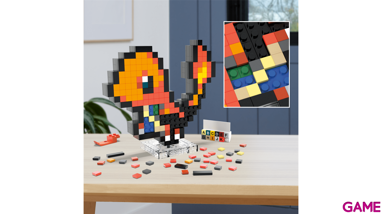 MEGA Pokémon Bloques de Construcción Pixel Art Charmander-1