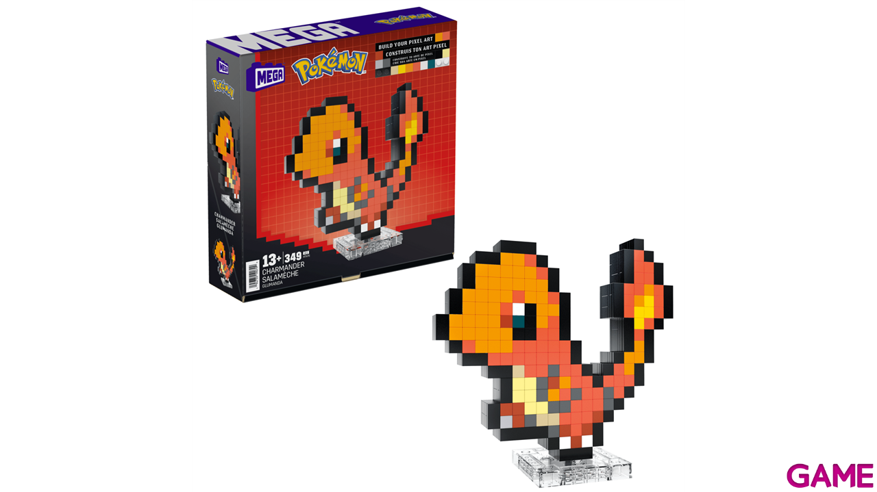 MEGA Pokémon Bloques de Construcción Pixel Art Charmander-4