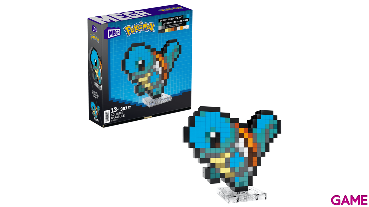 MEGA Pokémon Bloques de Construcción Pixel Art Squirtle-4